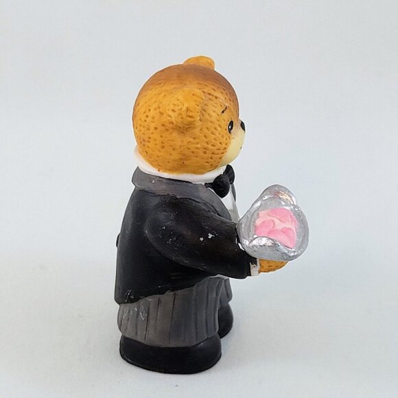Bear Butler Vintage Lucy & Me Rigg Enesco Waiter Heart Cookies Tuxedo Figurine - Picture 5 of 8
